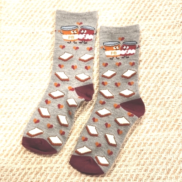 PB&J love socks - Picture 2 of 8
